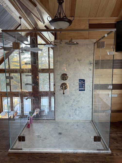 Luxury glass shower enclosure