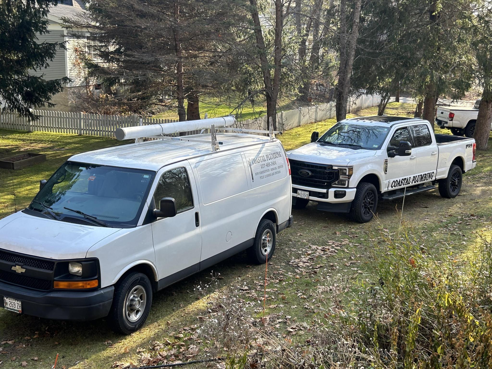 Coastal Plumbing company vehicles
